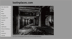 Desktop Screenshot of lostinplaces.com